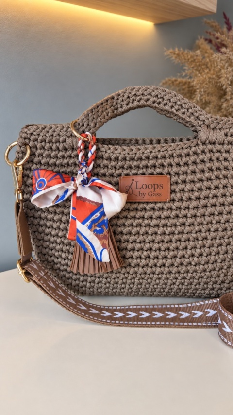 Mokka Chic – torebka handmade w kolorze kawowym